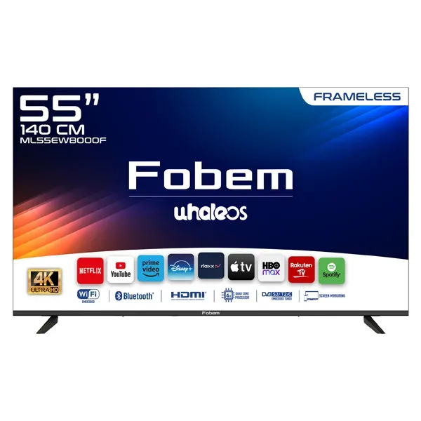 55” 4K Ultra HD LED TV (C), FOBEM ML55EW8000F