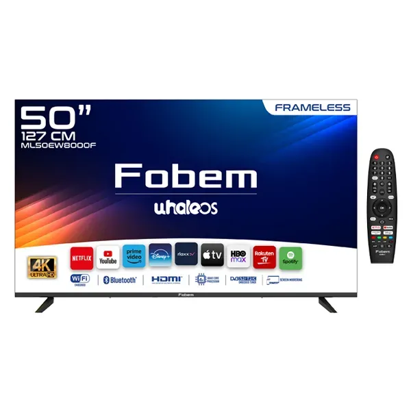 50” 4K Ultra HD LED TV, FOBEM ML50EW8000F