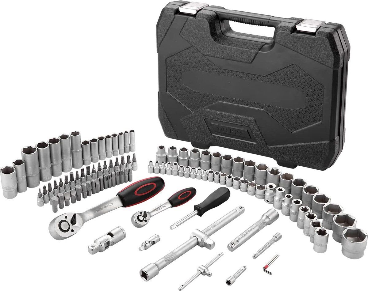 108pcs, tool box, socket set,  Schwartzman SM-108