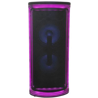 2x6&quot;, rechargeable, tower speaker , led lights, 6606