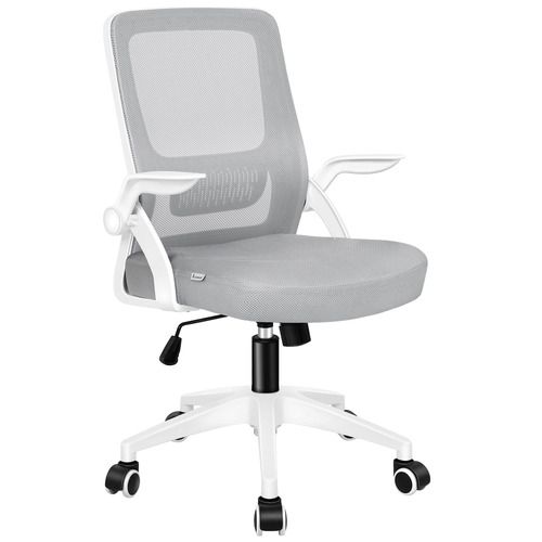 Office chair, fabric, grey-white