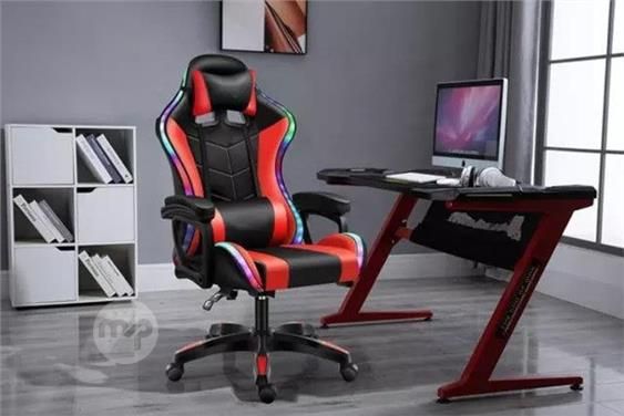 Gaming chair, rgb light, black-red, CIS 2024-1RGB