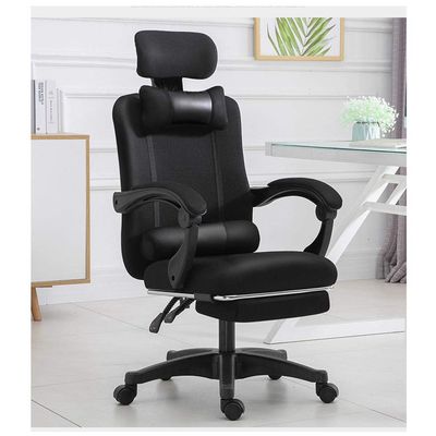 Office chair, fabric, sliderail armrests, black