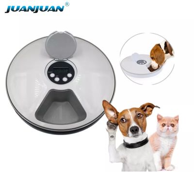 Automatic, pet feeder, 24H timer, 6 grids, music reminder, JuanJuan
