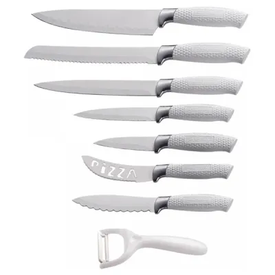 7pcs, kitchen knife set, white, Royalty LIne WHT7W