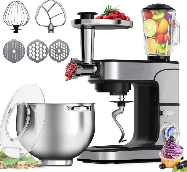 12LT, kitchen mixer, blender, meat grinder, 2800W, Royalty Line PKM2800BG