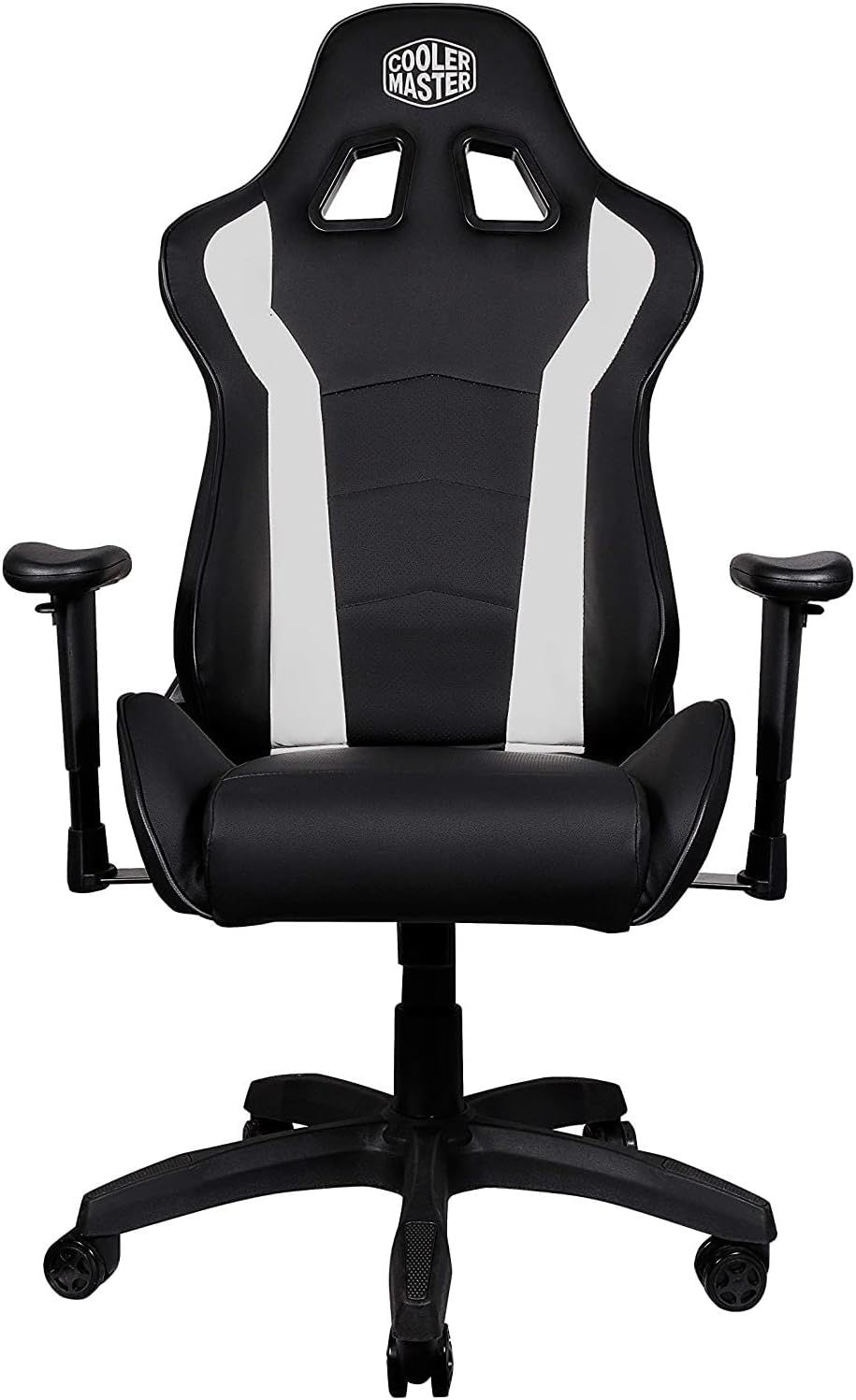 Gaming chair, fabric, black-white, Coolermaster Caliber R1