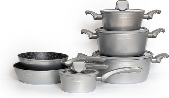 10 pcs, cookware set, silver, Royalty Line T010