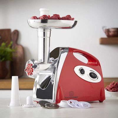 500W, meat grinder, red, Royalty Line RL-MG4