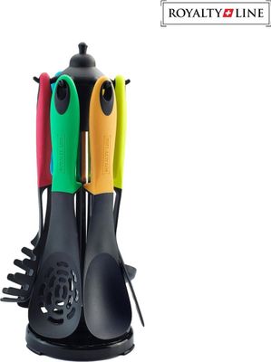 6pcs, kitchen utensils, stand-set, multicolor, Royalty Line