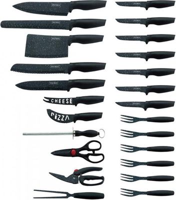 24pcs, kitchen knife set, carrying case, Royalty Line MB24B