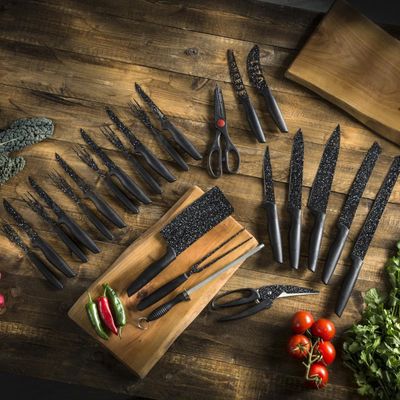 24pcs, kitchen knife set, carrying case, Royalty Line MB24B