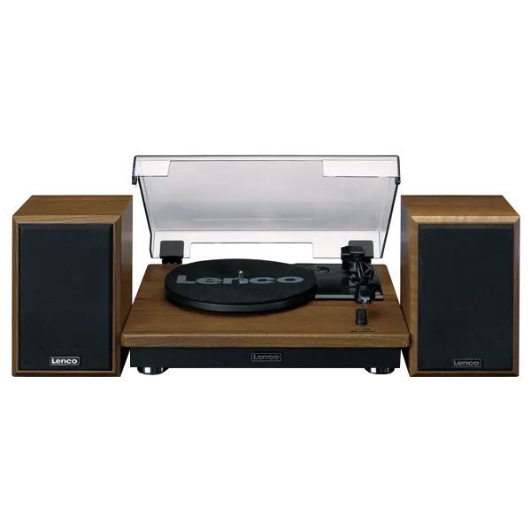 33-45-78rpm, belt drive turntable, pre-amplified, esternal speaker, LENCO LS-100WD