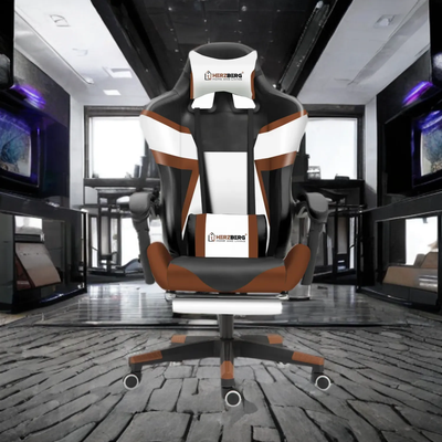 Tri-color, gaming, office chair , coffee, Herzberg HG-8082