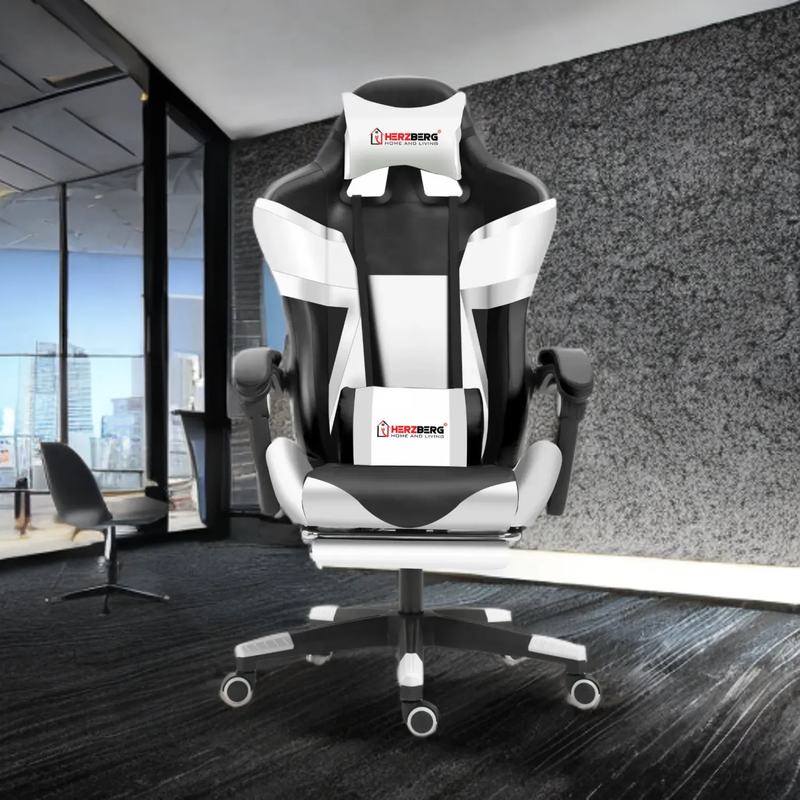 Tri-color, gaming, office chair, black, Herzberg HG-8082