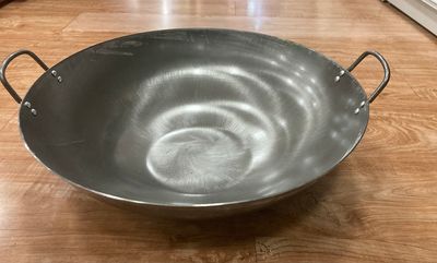 45 cm, Non-Stick Iron Wok