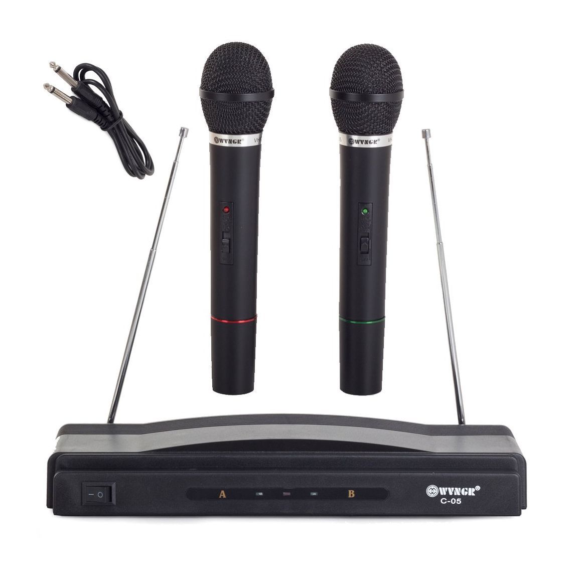 VHF-FM, 109-120 MHz, wireless microphone kit