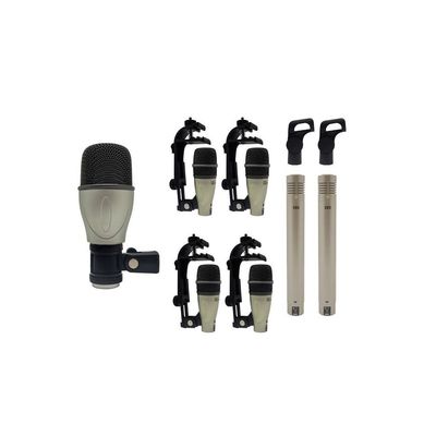 7pcs, microphones kit, drums and music studio