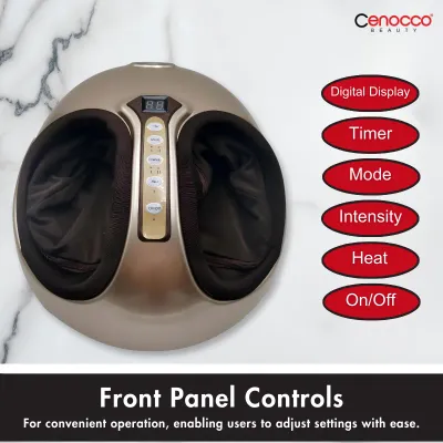 Advanced foot massager, heating, kneading, air compression function, Cenocco Beauty CC-9080