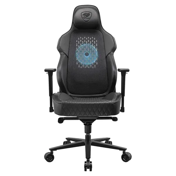 COUGAR NXSYS AERO Gaming Chair, PU Leather, Up to 160kg, RGB, Air Blender, Black