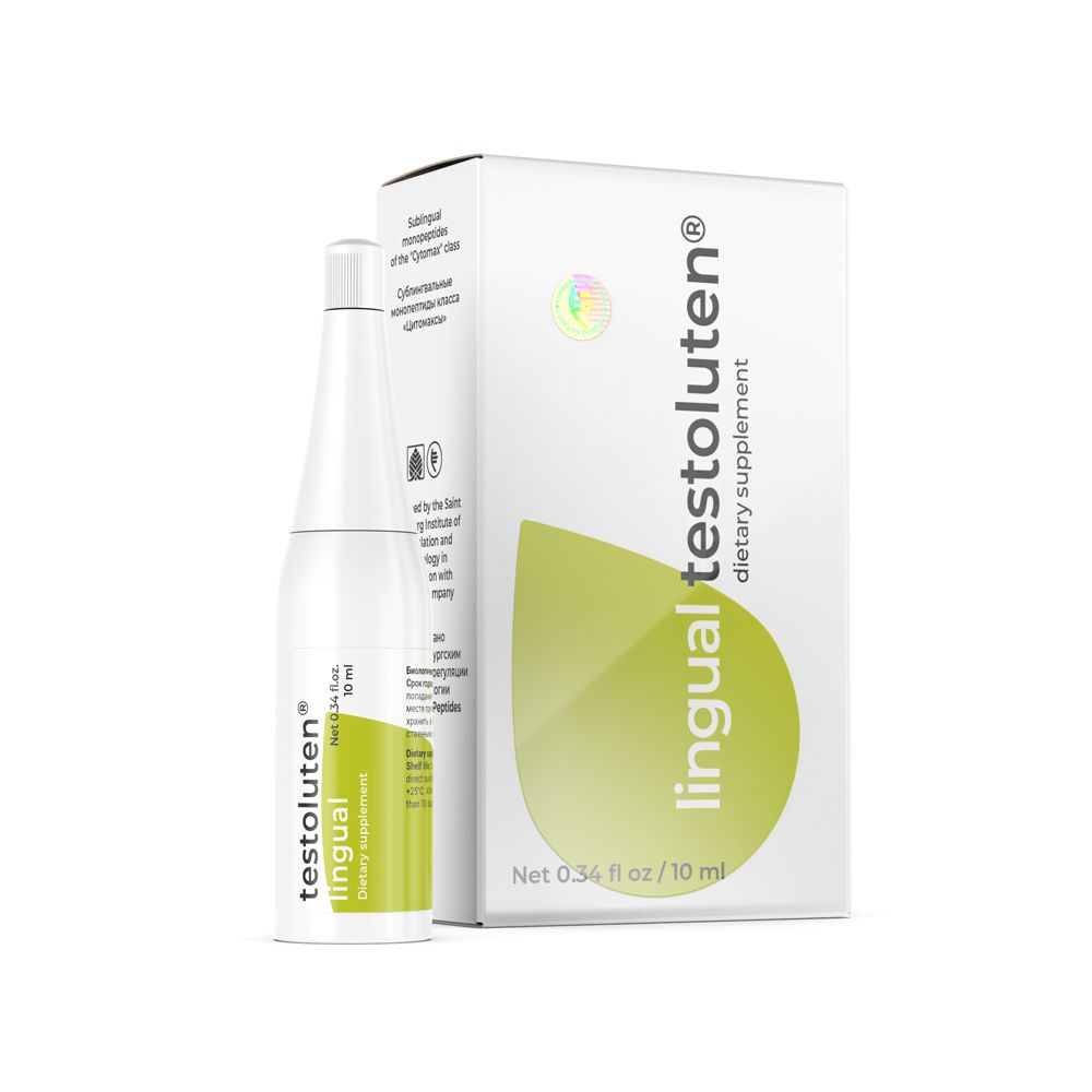 Testoluten lingual for the male reproductive system