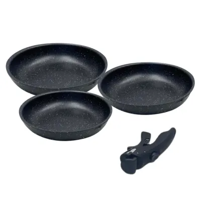 Neumann PRS3FPD: 4 Pieces Marble Coated Pan Set - 20/24/28cm