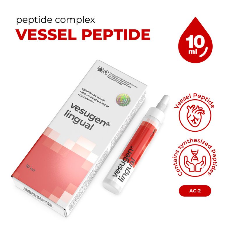 Vesugen lingual for the vascular system