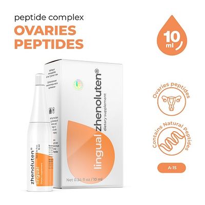 Zhenoluten lingual for the female reproductive system