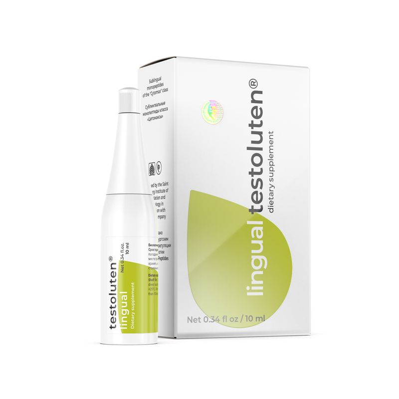 Testoluten lingual for the male reproductive system