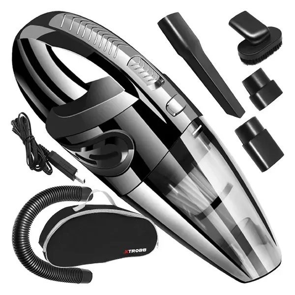 Handheld Vacuum Cleaner, Bagless, Cordless, 90 W, HEPA Filter, Black – XTROBB 22149