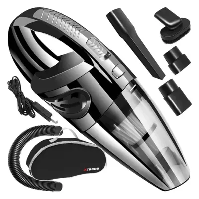 Handheld Vacuum Cleaner, Bagless, Cordless, 90 W, HEPA Filter, Black – XTROBB 22149