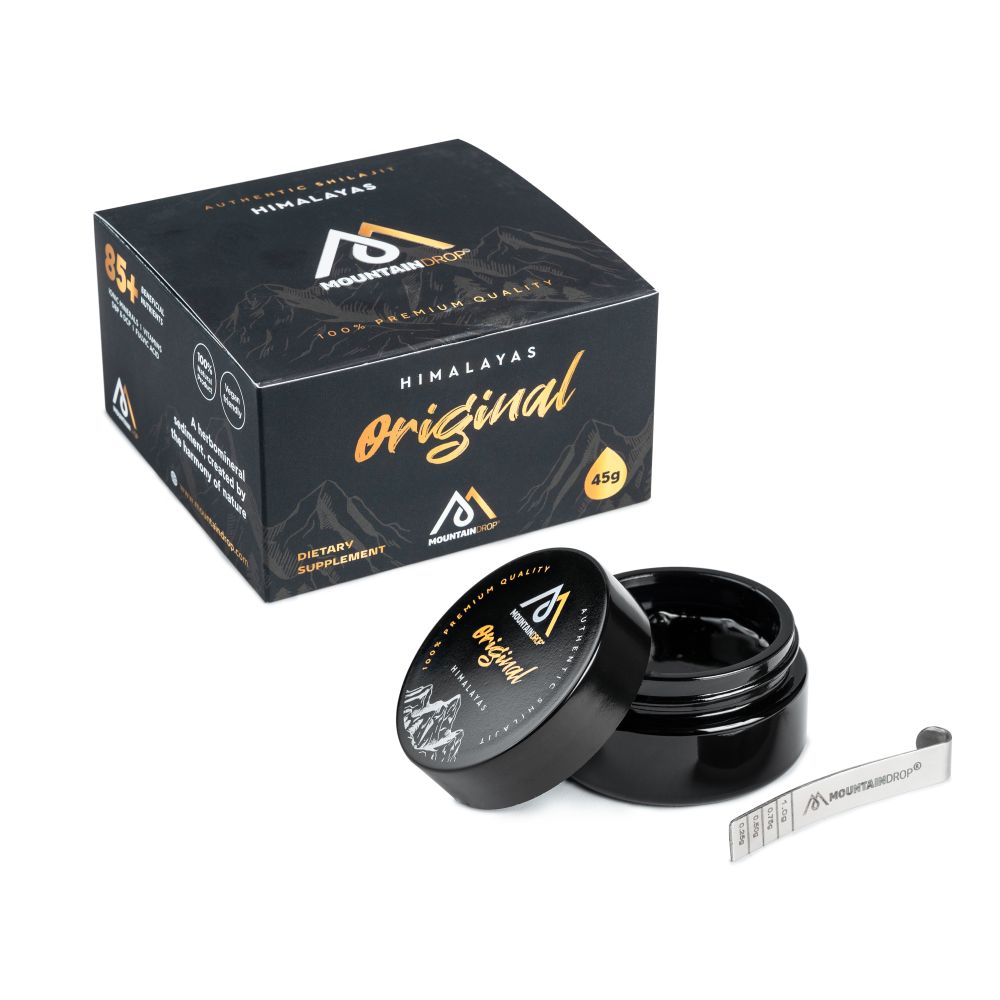 Premium Himalayan Shilajit Resin in Malta – Mountaindrop® Original 45g