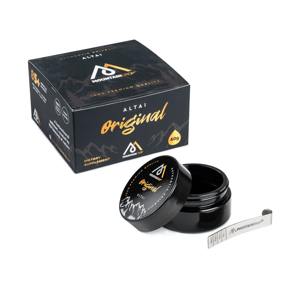 Mountaindrop® Original Altai Shilajit 40g – Pure Resin Supplement Malta