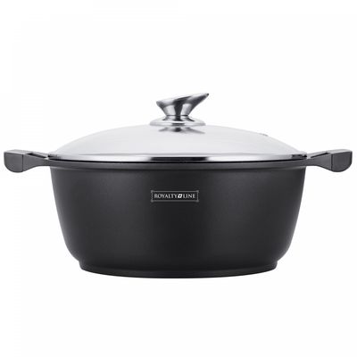 Royalty Line RL-BS24M: Marble Coated Cooking Pot &amp; Casserole - 24cm