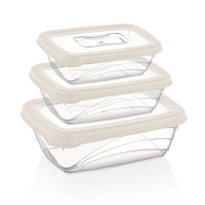 Herzberg 3 Pieces Bio Saver Box Set Ivory