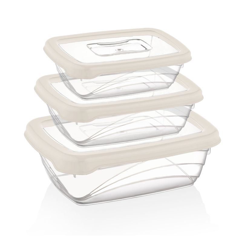 Herzberg 3 Pieces Bio Saver Box Set Ivory