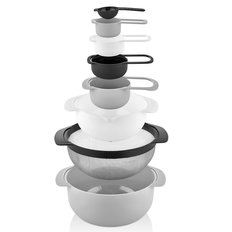 Herzberg 8 in 1 Bowl &amp; Measuring Cups Set
