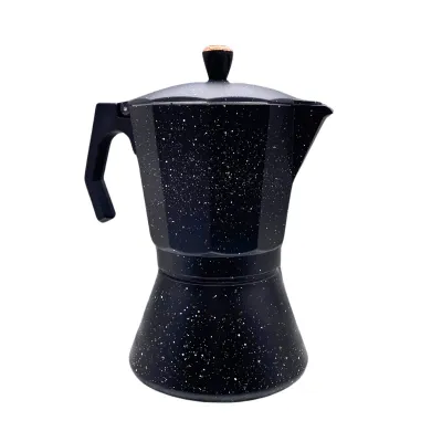 Eisenbach LSS012:Aluminum Espresso Moka Pot Coffee Maker - 12 Cups