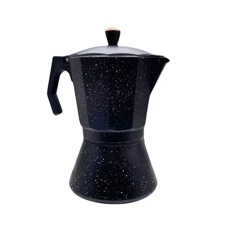 Eisenbach LSS06:Aluminum Espresso Moka Pot Coffee Maker - 6 Cups