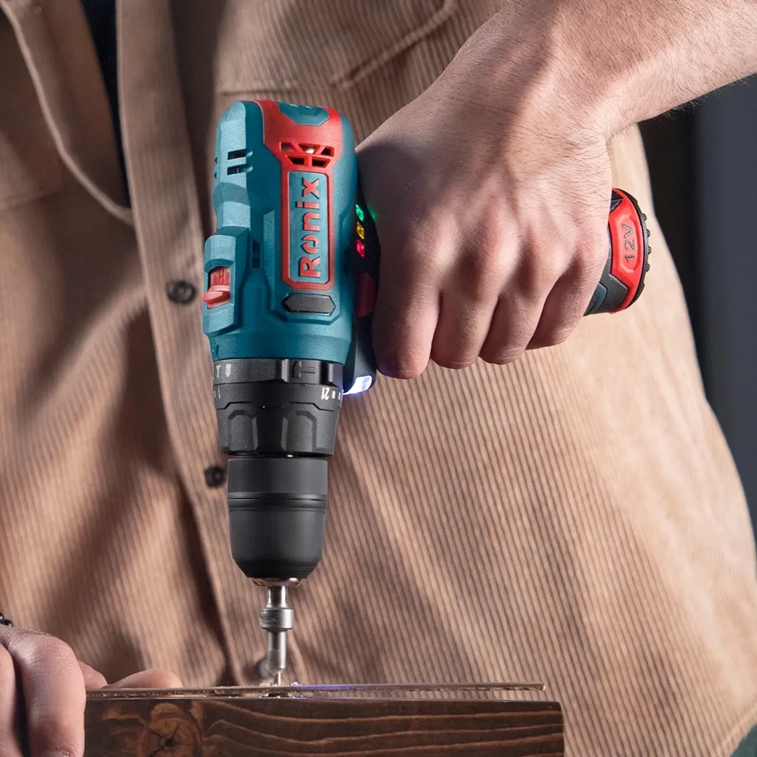 12V, 28N.M, cordless, impact drill, driver kit, RONIX 8101K