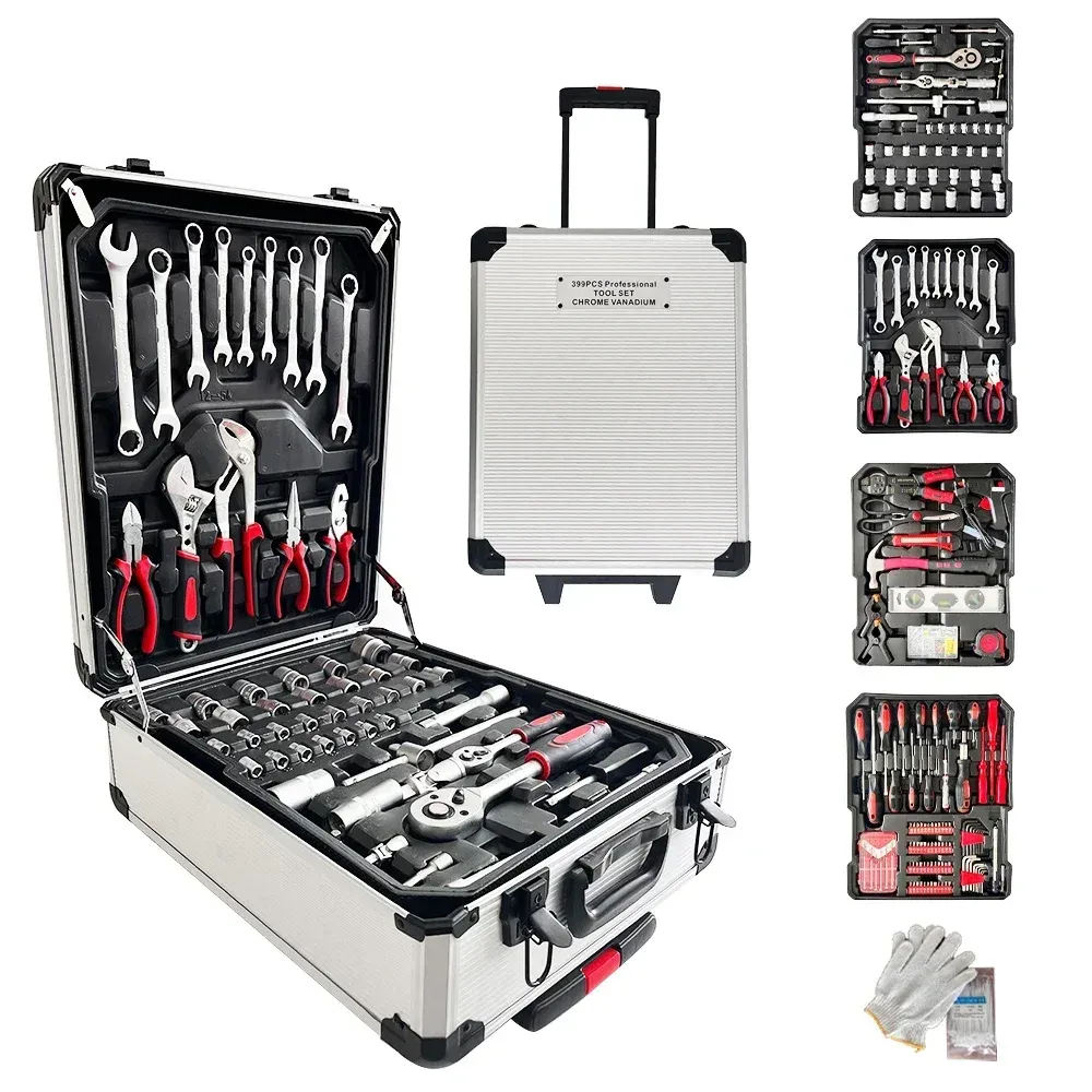399 pcs Tools, Set Trolley Case, ROYALTYLINE KT399G