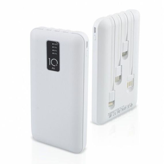 Powerbank 8800mAh White – USB, Type-C, Lightning