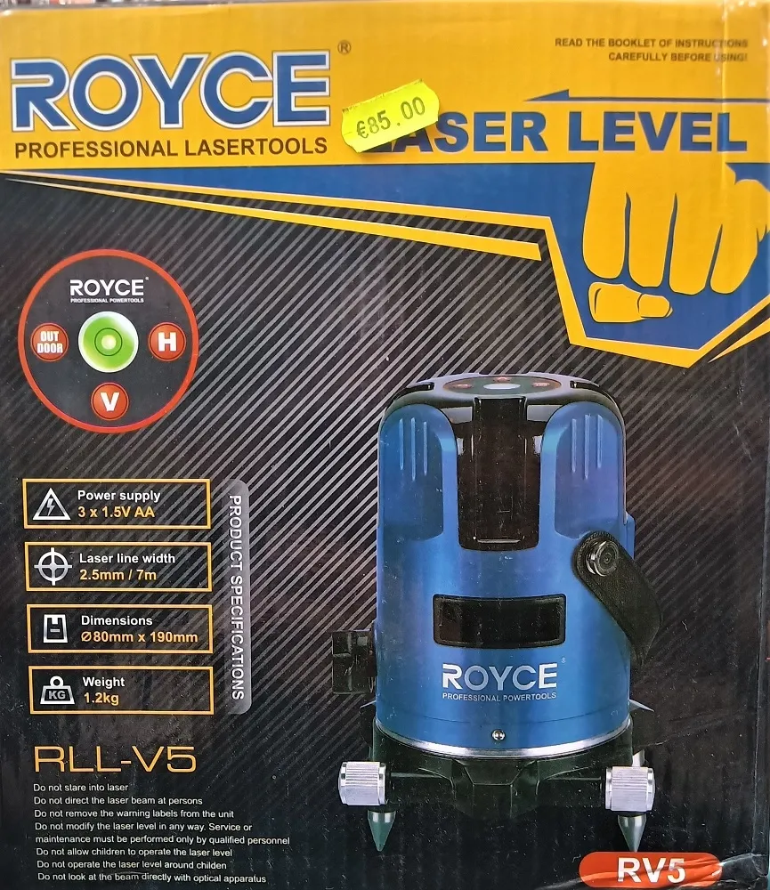 Self-leveling marker, 360º rotation, laser level, digital bubble, ROYCE RV5