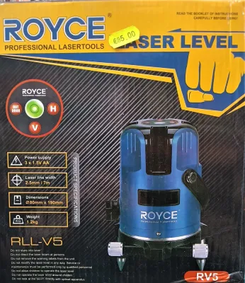 Self-leveling marker, 360º rotation, laser level, digital bubble, ROYCE RV5