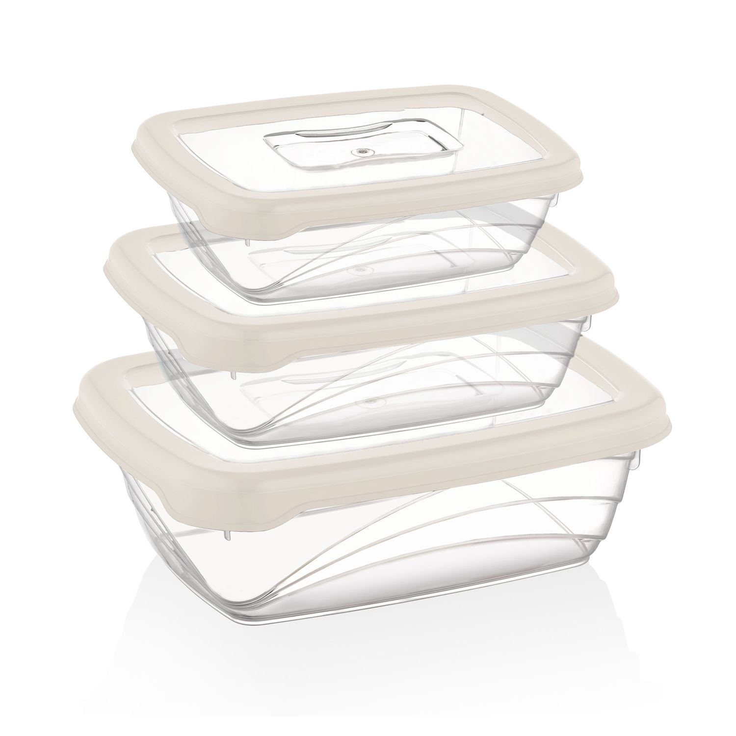 Herzberg 3 Pieces Bio Saver Box Set Ivory