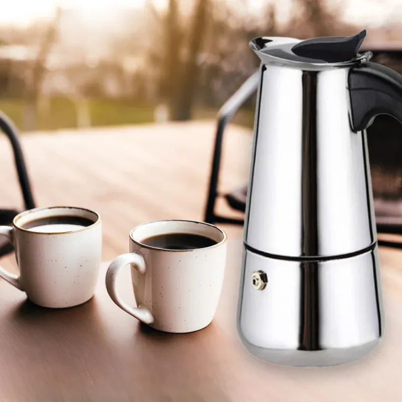 Eisenbach EB-900CM: S/S Cafetiere Expresso Coffee Maker- 9 Cups