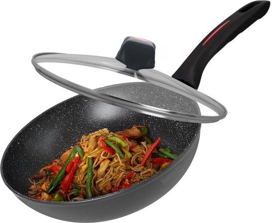 Royalty Line FWN30 30 cm Forged Aluminum Wok Pan – Malta