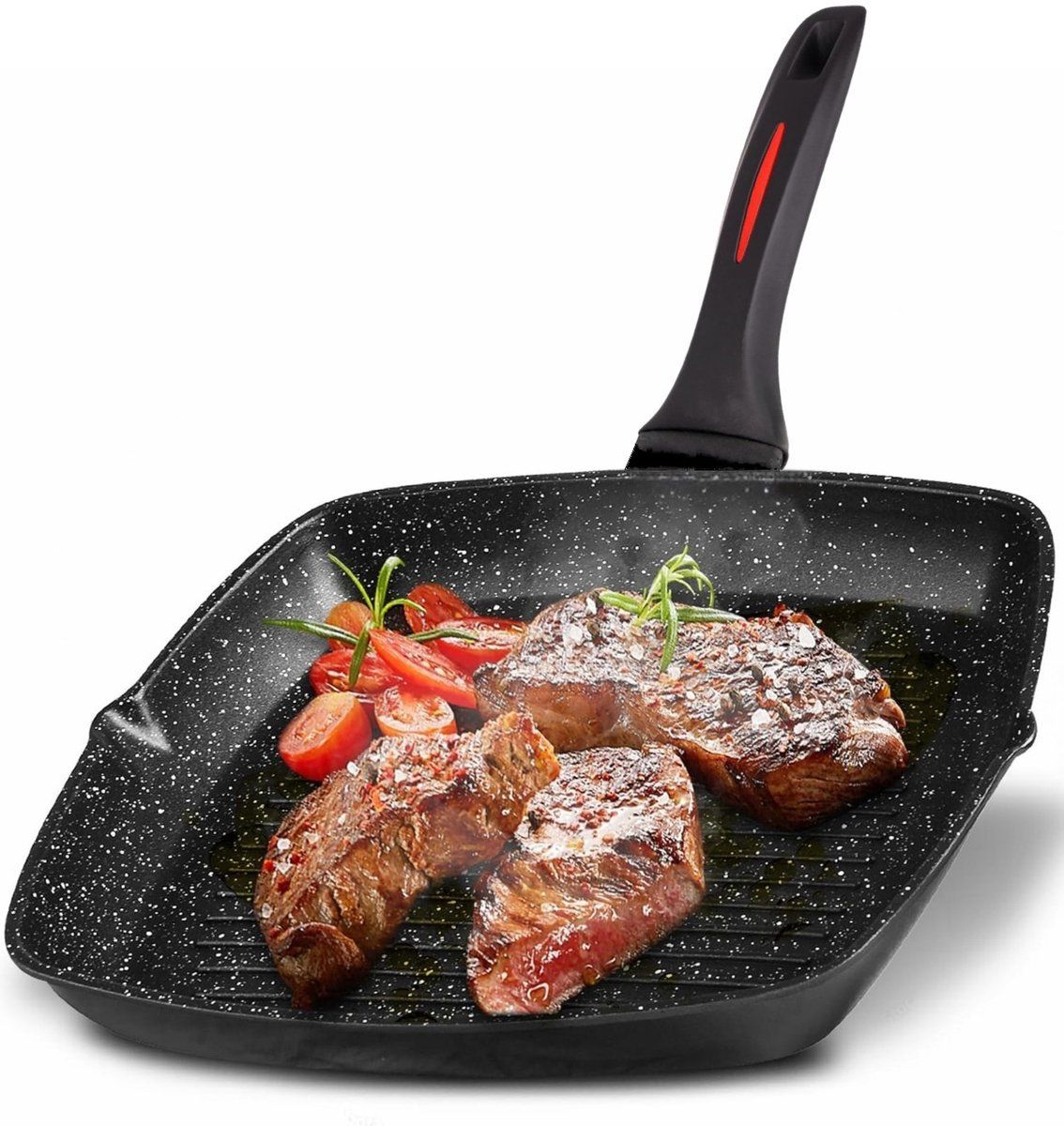 Royalty Line FGN28-BK 28 cm Cast Aluminum Grill Pan – Malta