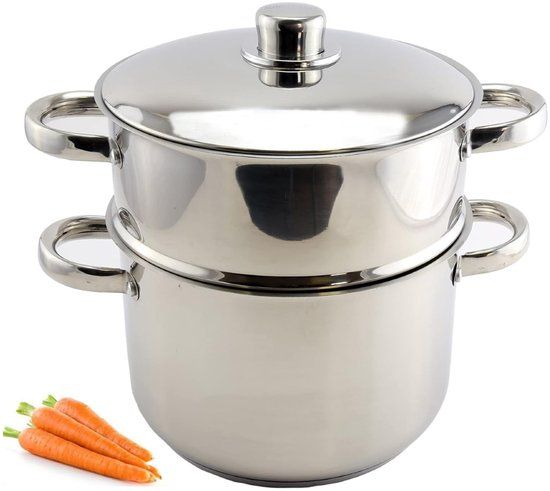 Royalty Line CP6L 24 cm Stainless Steel Couscous Pot – Malta
