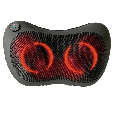 Herzberg HG-MSG10 Shiatsu Massage Pillow Dual Point Thermotheraphy Black